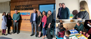 Congressman Mark DeSaulnier paints with preschool children in classroom